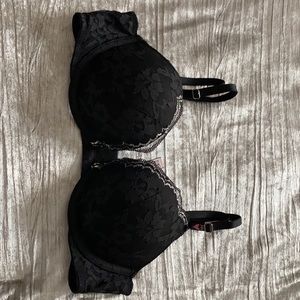 Black and silver bra